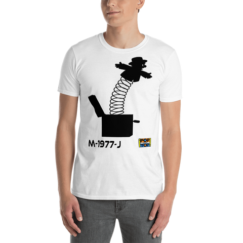 M-1977-J - Moments - Jack In A Box - Short-Sleeve Unisex T-Shirt - By Pop On The Top