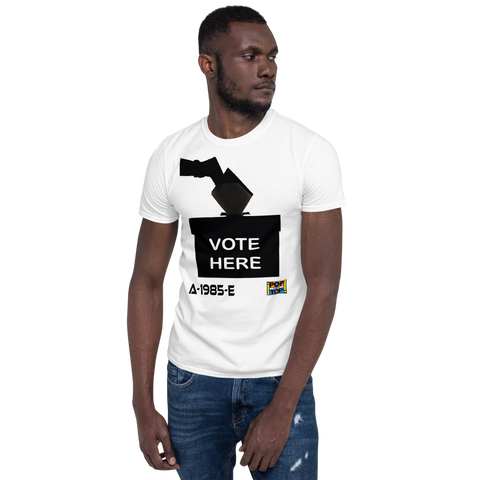 A-1985-E - Arcadia - Election Day - Short-Sleeve Unisex T-Shirt - By Pop On The Top