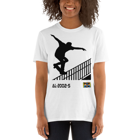 AV-2002-S - Avril Latrine - Skater Boy - Short-Sleeve Unisex T-Shirt - By Pop On The Top