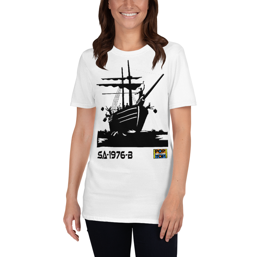 SA-1976-B - Sensational Alex Harvey Band - Boston Tea Party - Short-Sleeve Unisex T-Shirt - By Pop On The Top