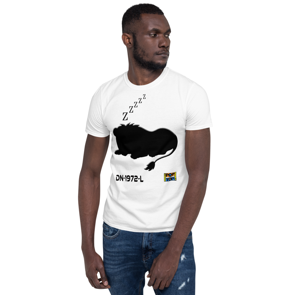 DN-1972-L - Dave Newman - Lion sleeps tonight - Short-Sleeve Unisex T-Shirt - By Pop On The Top