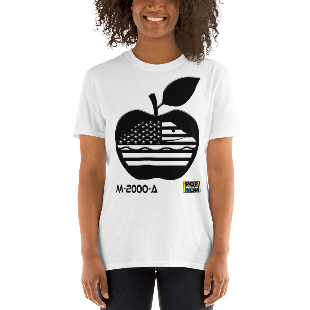 M-2000-A - Madonna - American Pie - Short-Sleeve Unisex T-Shirt - By Pop On The Top